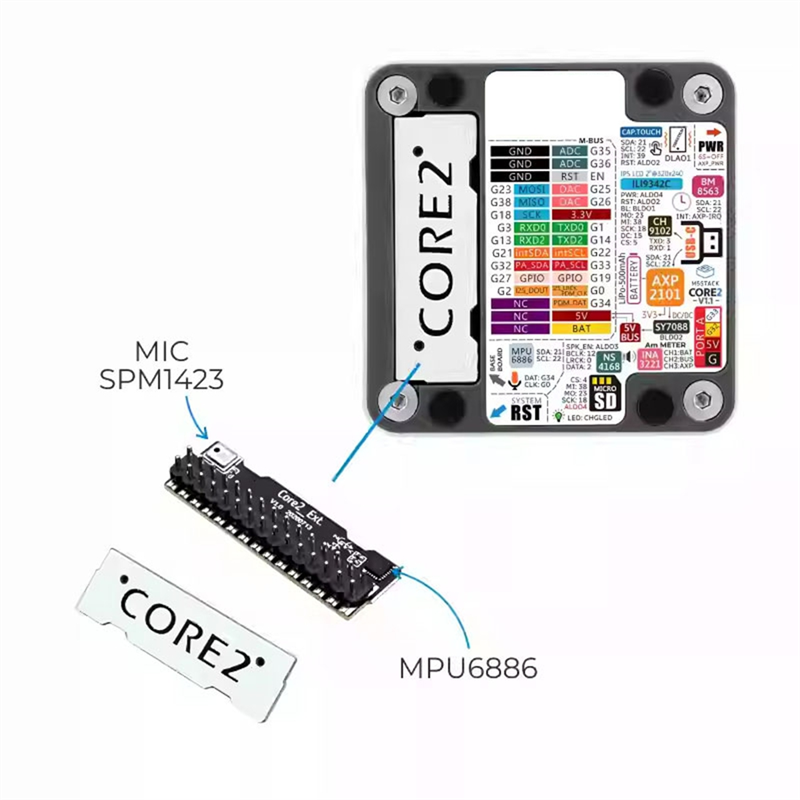 ABZW pour M5stack Core2 V1.1 E - M5Stack Core2 avis et prix
