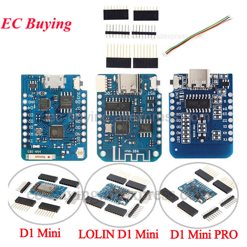10Pcs/1pc WeMos LOLIN D1 Mini  - D1 Mini Pro avis et prix